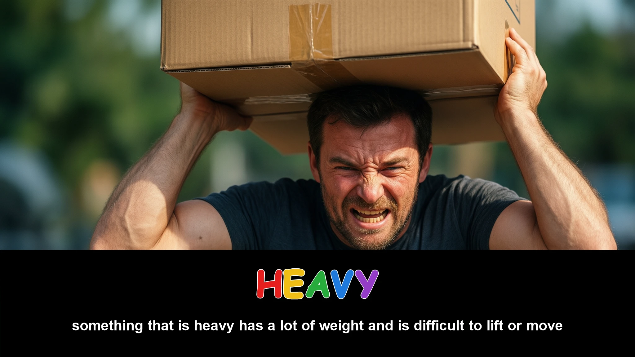 English Illustration for heavy